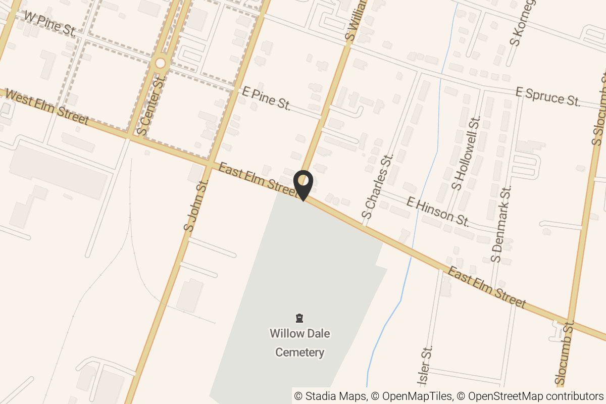 Map with location marker