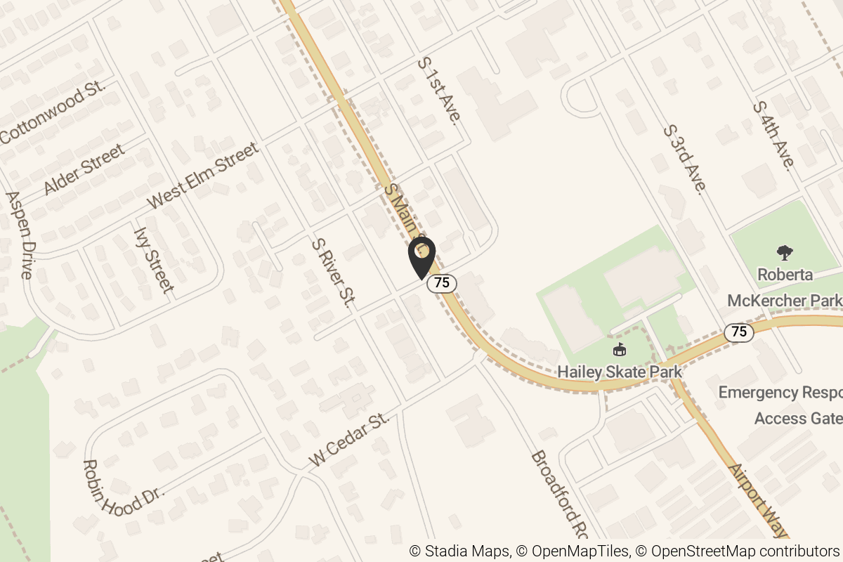 Map with location marker