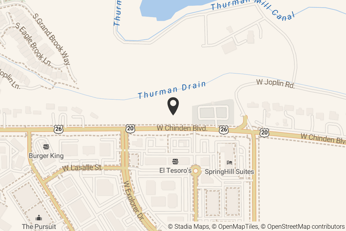 Map with location marker