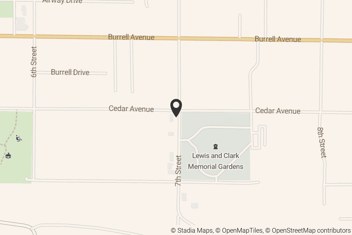 Map with location marker