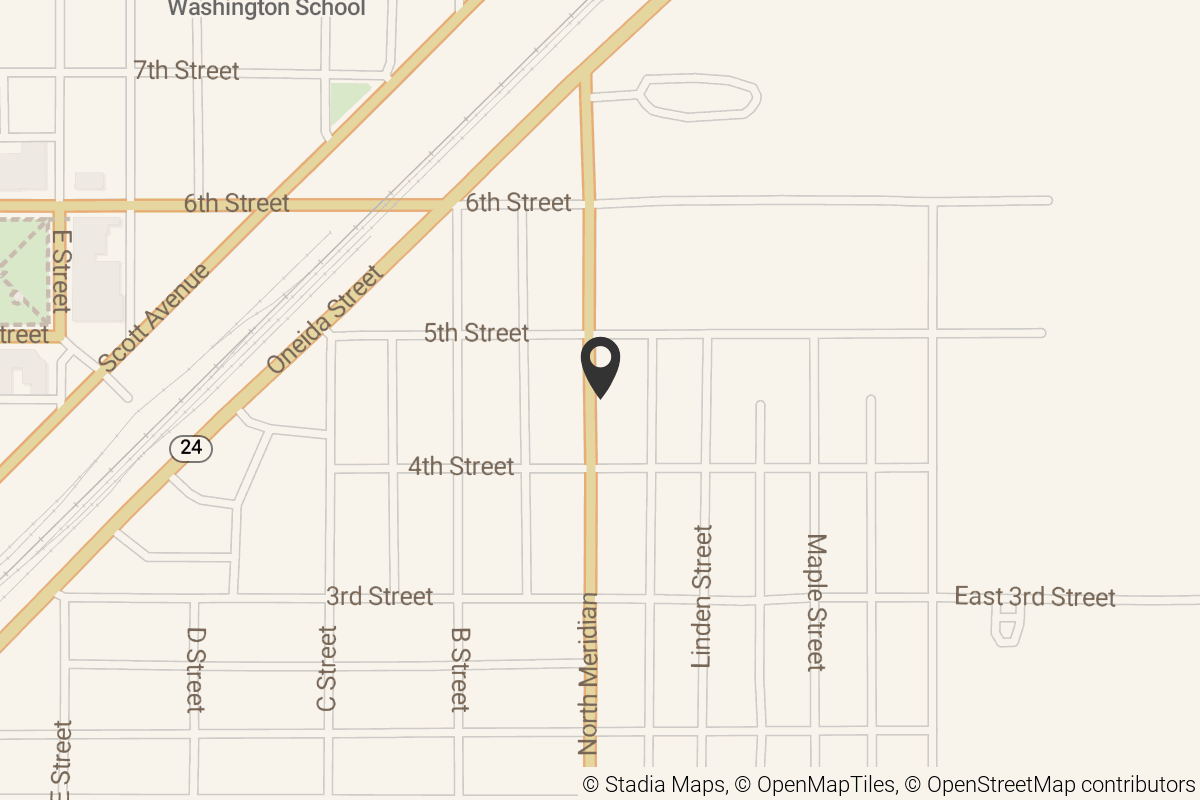 Map with location marker