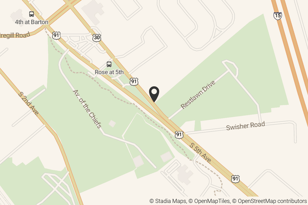 Map with location marker