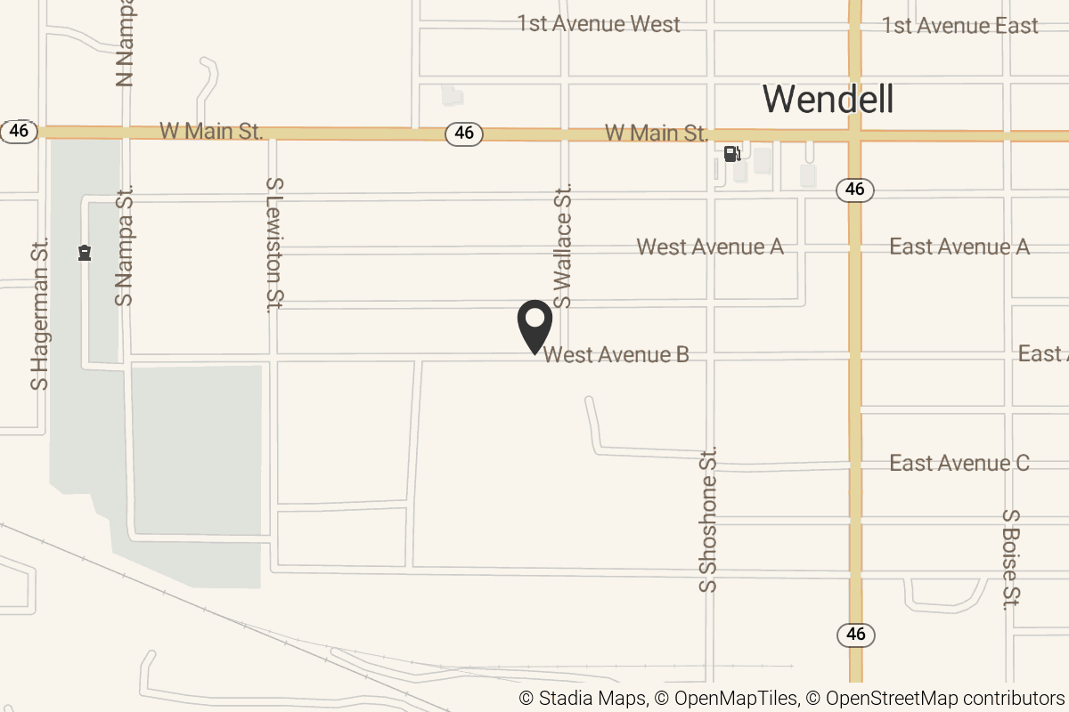 Map with location marker