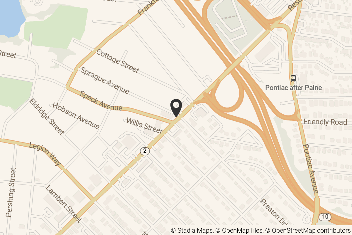 Map with location marker