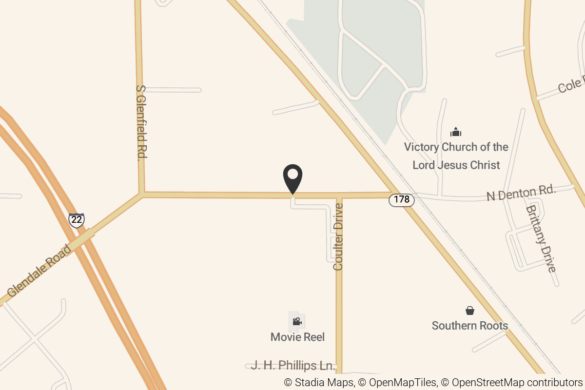 Map with location marker