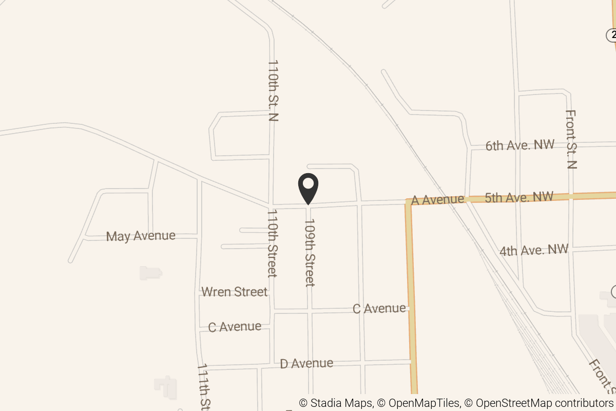 Map with location marker