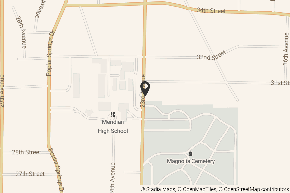 Map with location marker