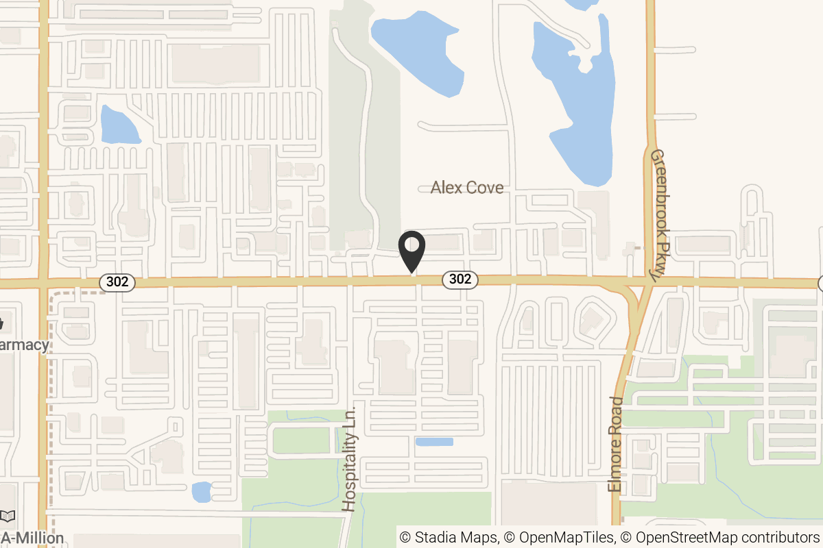 Map with location marker