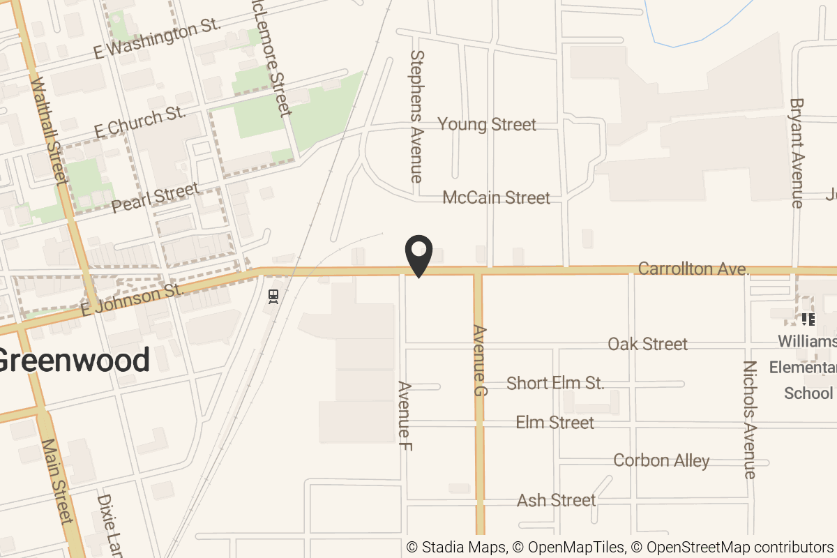 Map with location marker