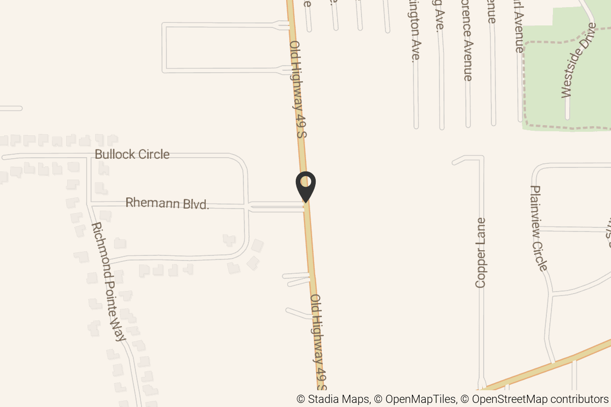 Map with location marker