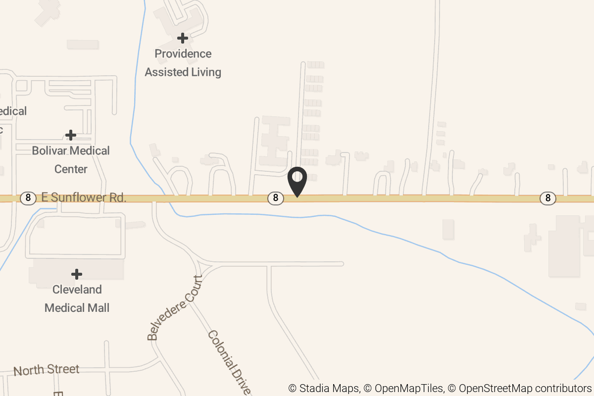 Map with location marker