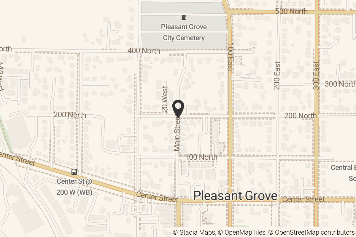 Map with location marker