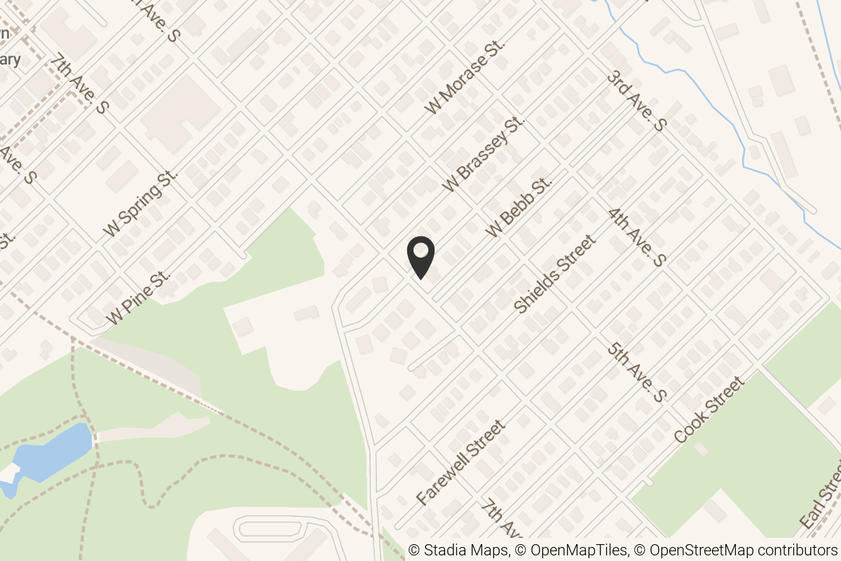 Map with location marker