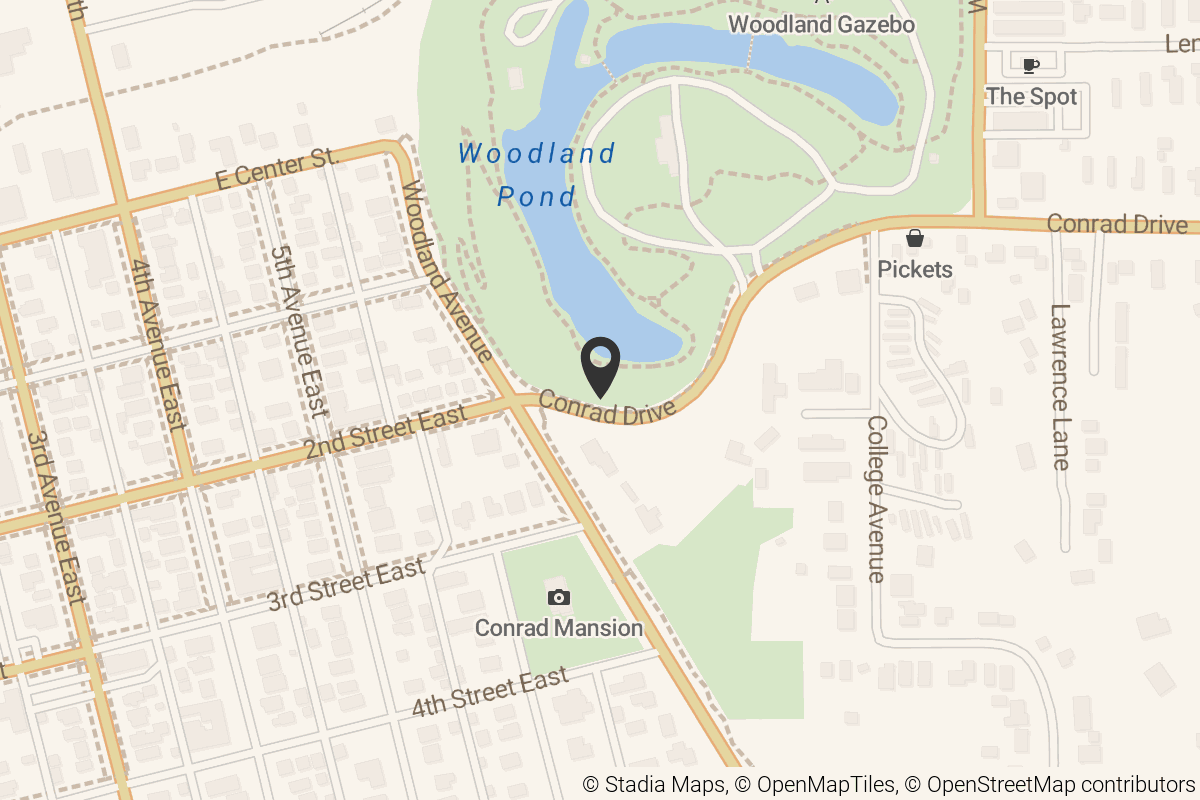 Map with location marker