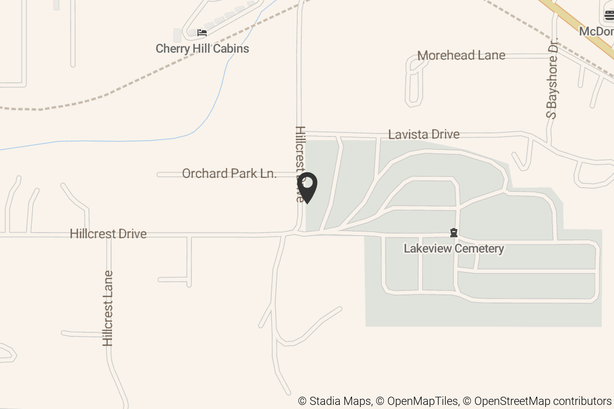 Map with location marker