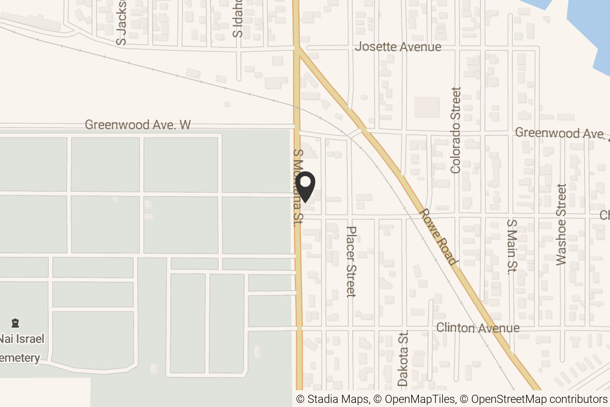 Map with location marker