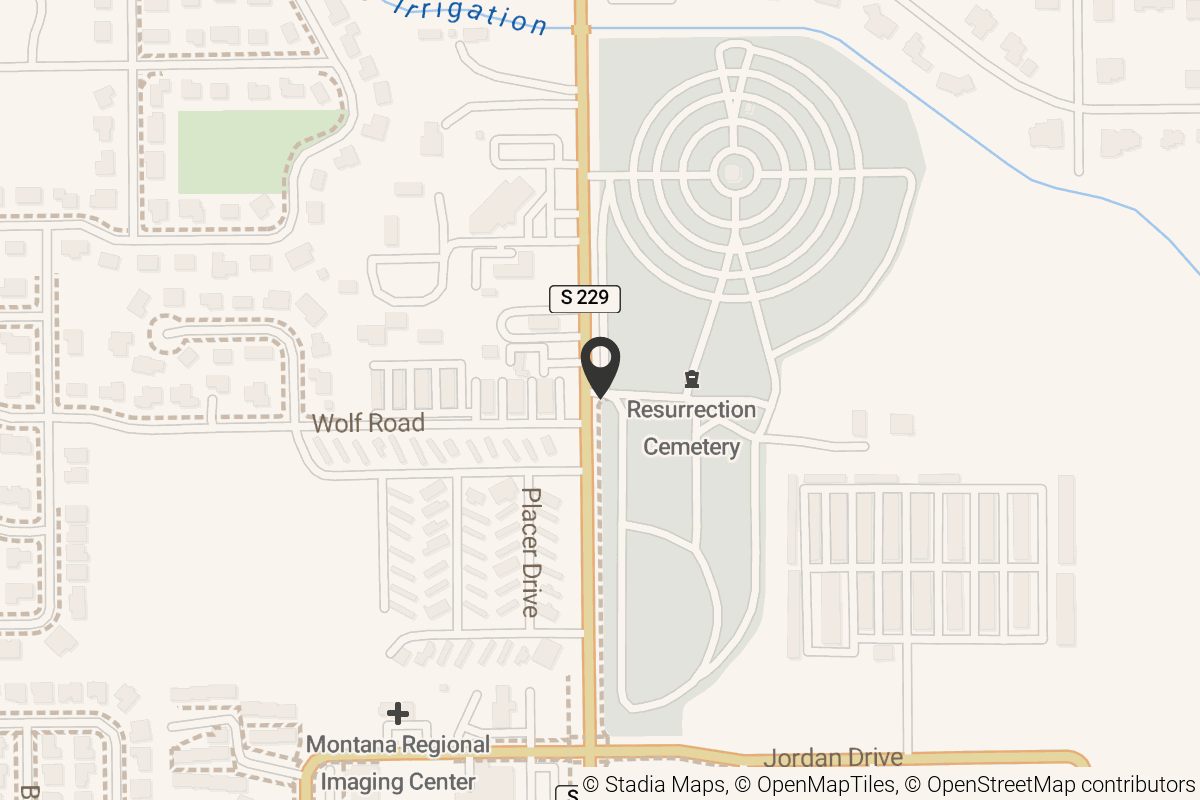 Map with location marker