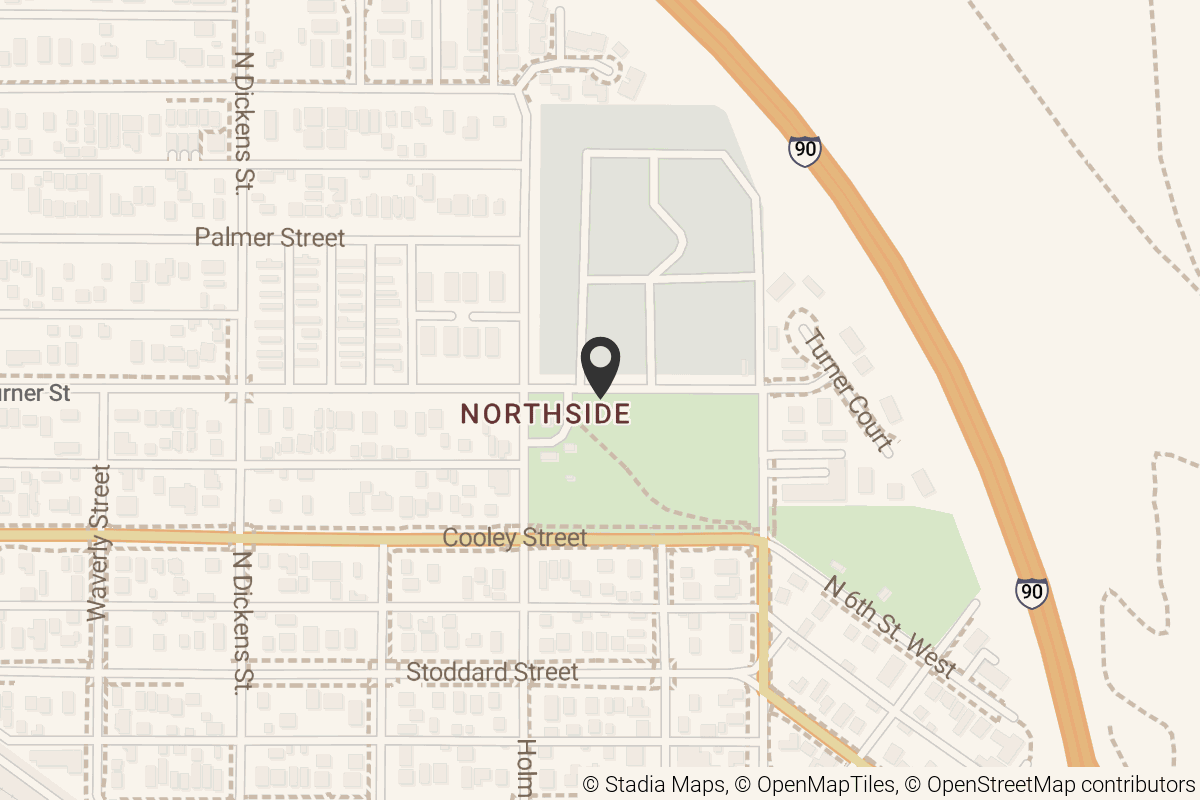 Map with location marker