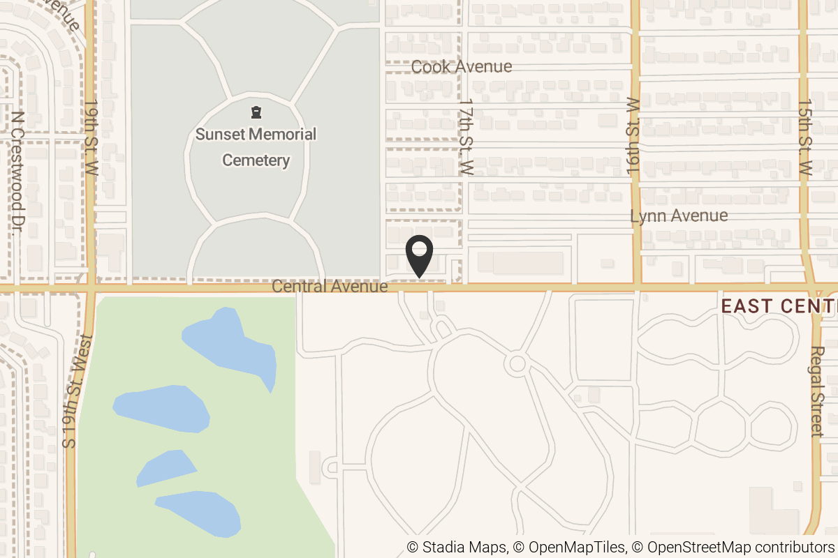 Map with location marker