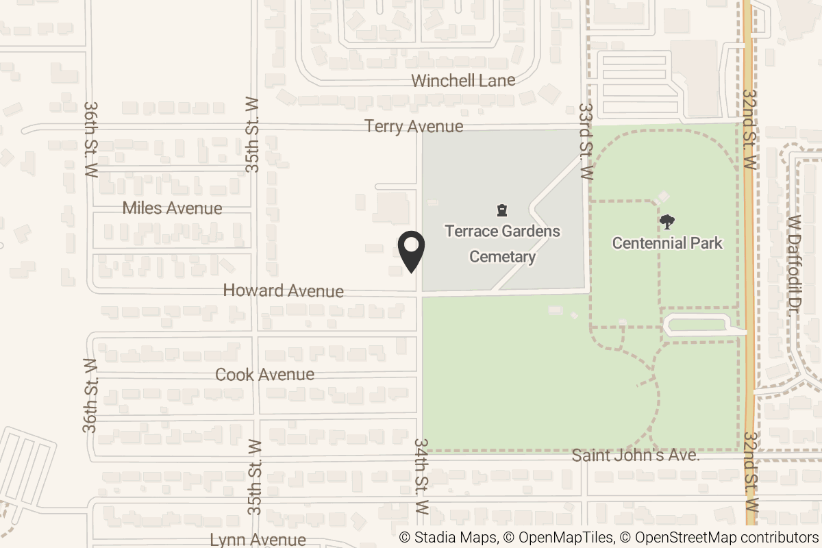 Map with location marker