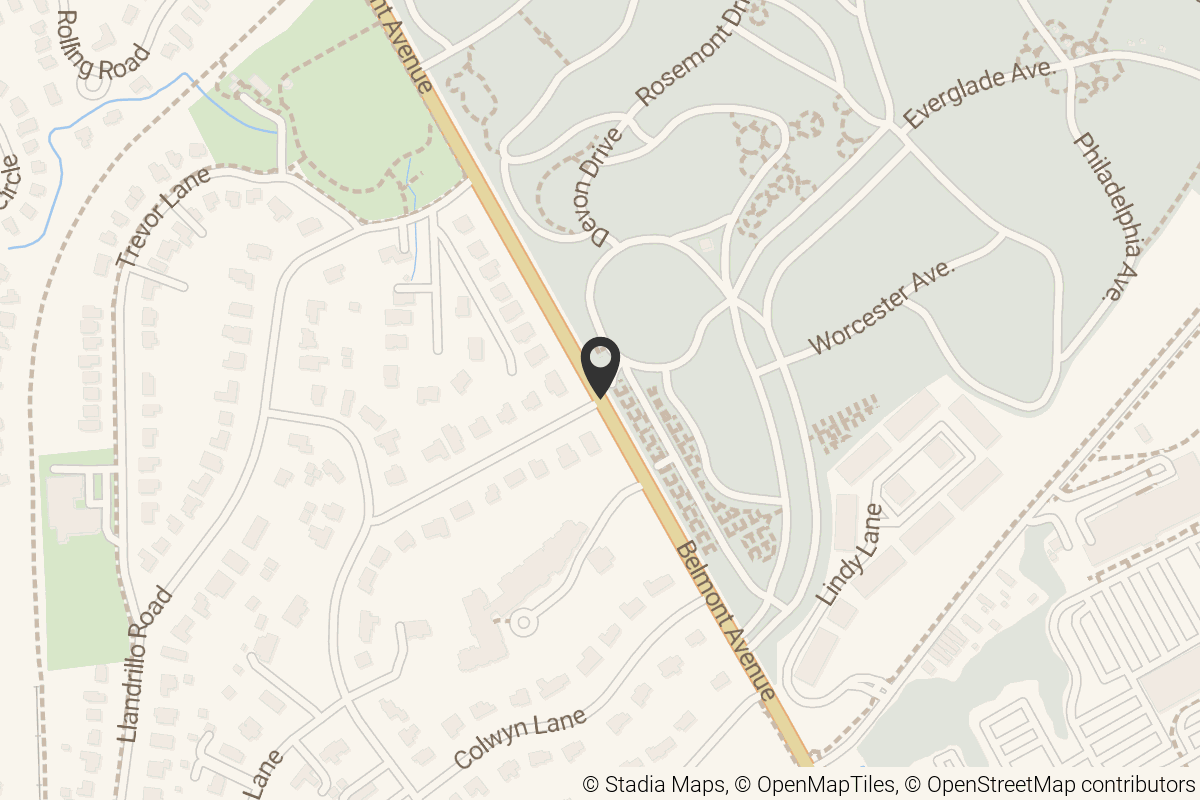 Map with location marker