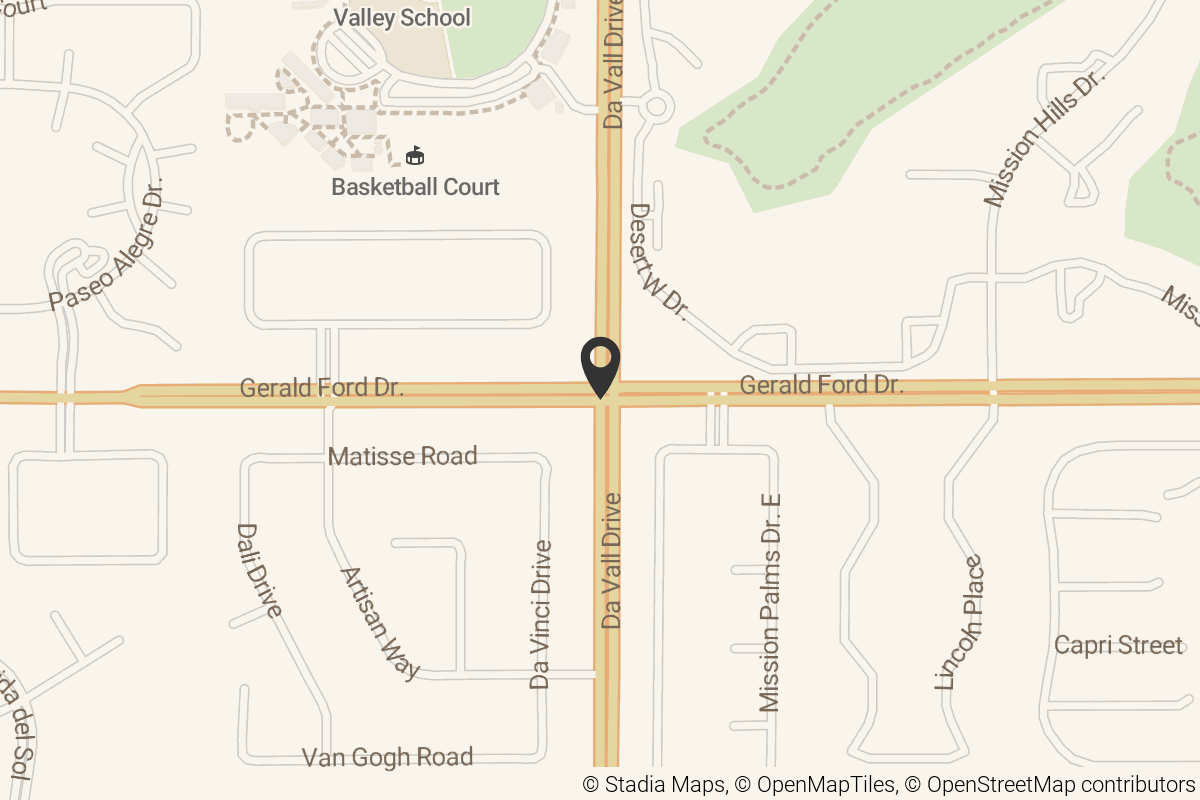 Map with location marker