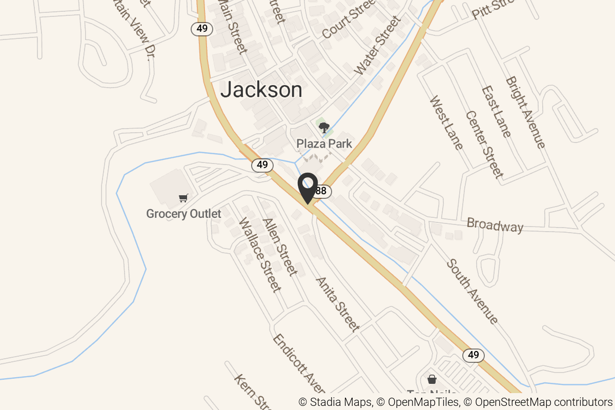 Map with location marker