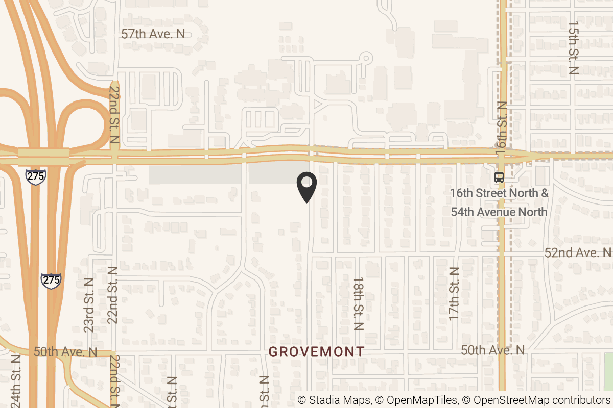 Map with location marker