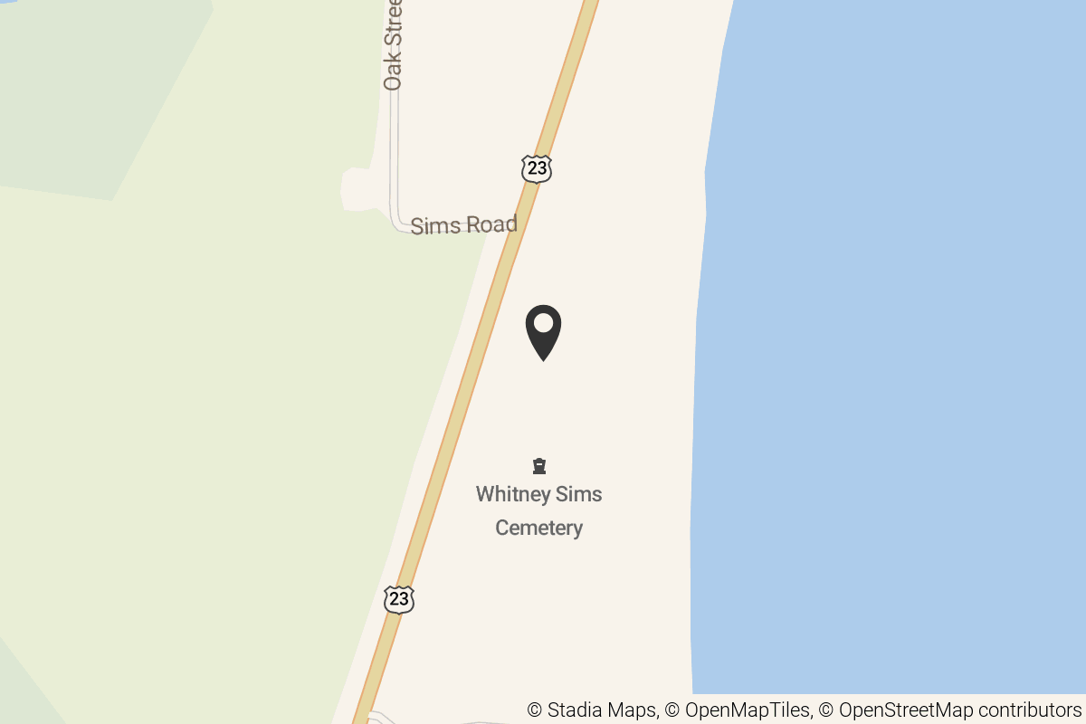 Map with location marker