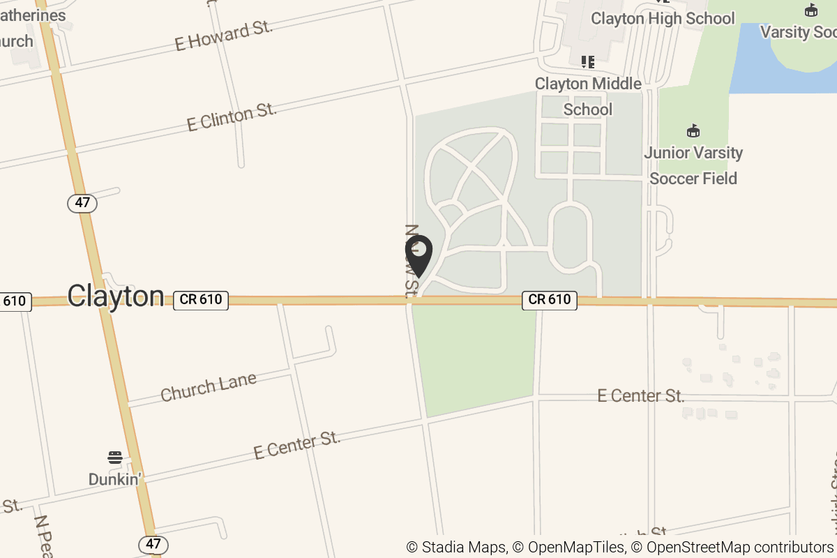 Map with location marker