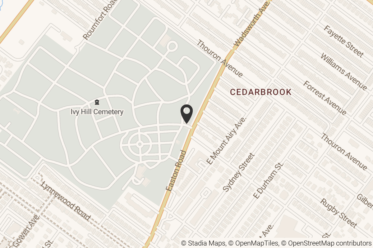 Map with location marker