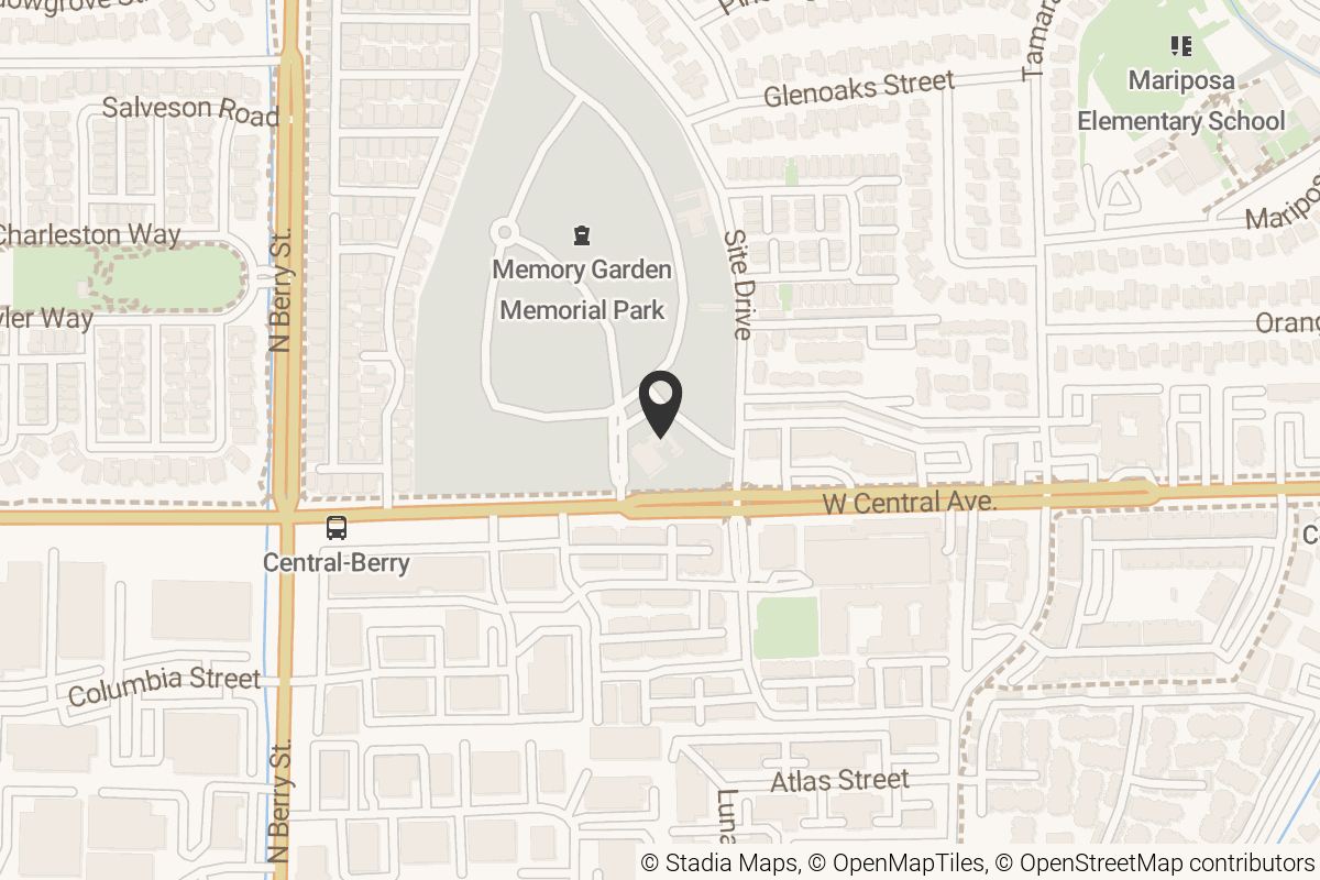 Map with location marker