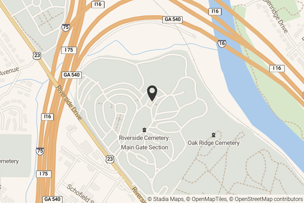 Map with location marker