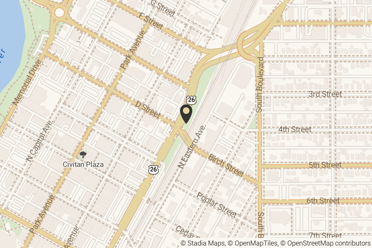 Map with location marker