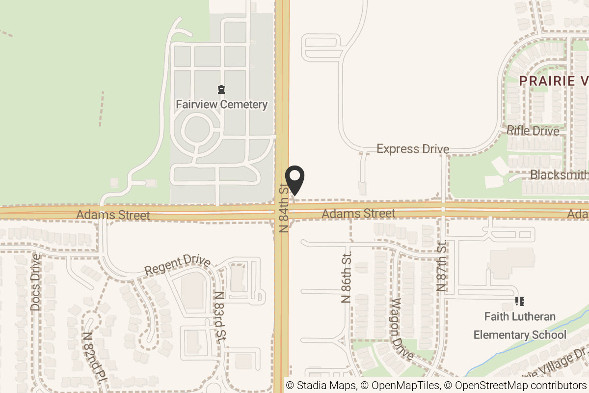 Map with location marker