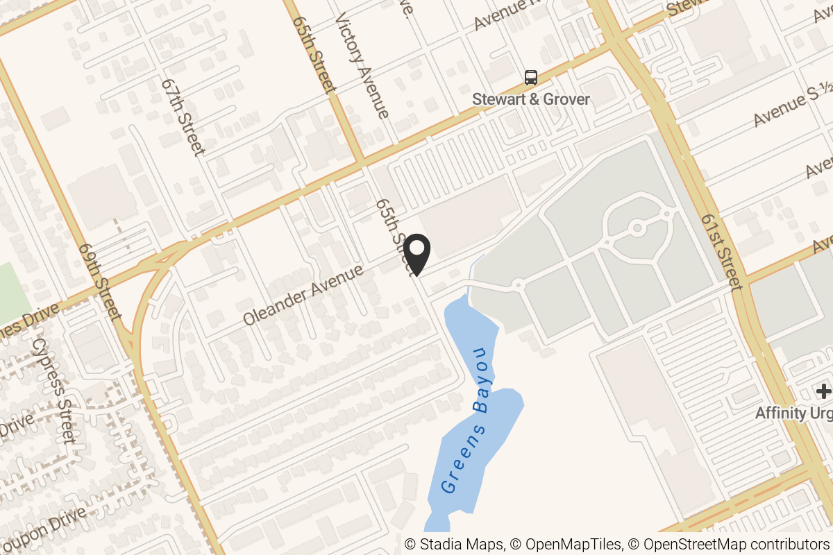 Map with location marker