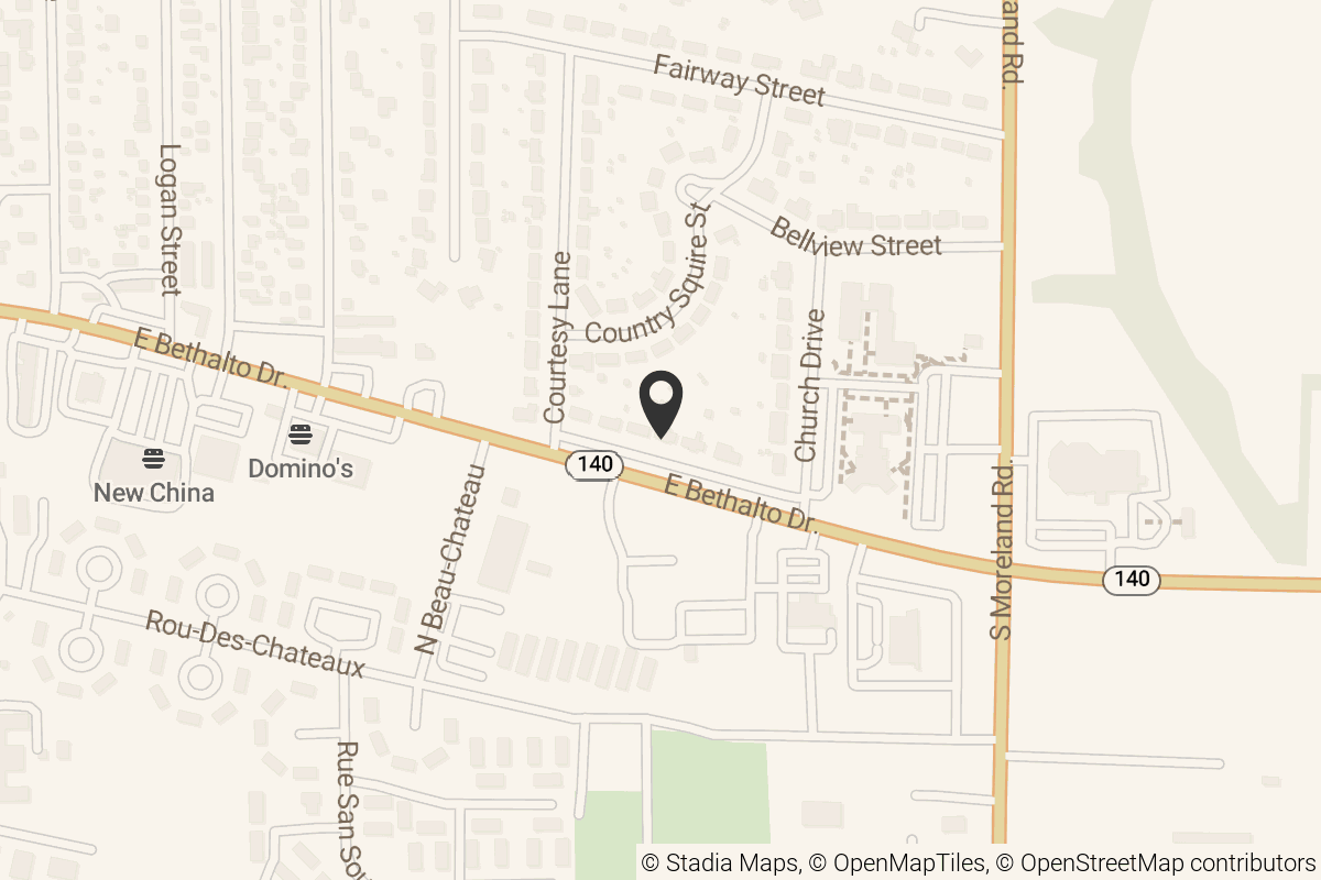 Map with location marker