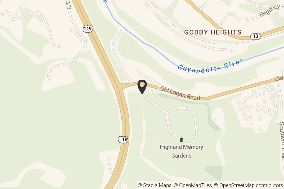 Map with location marker