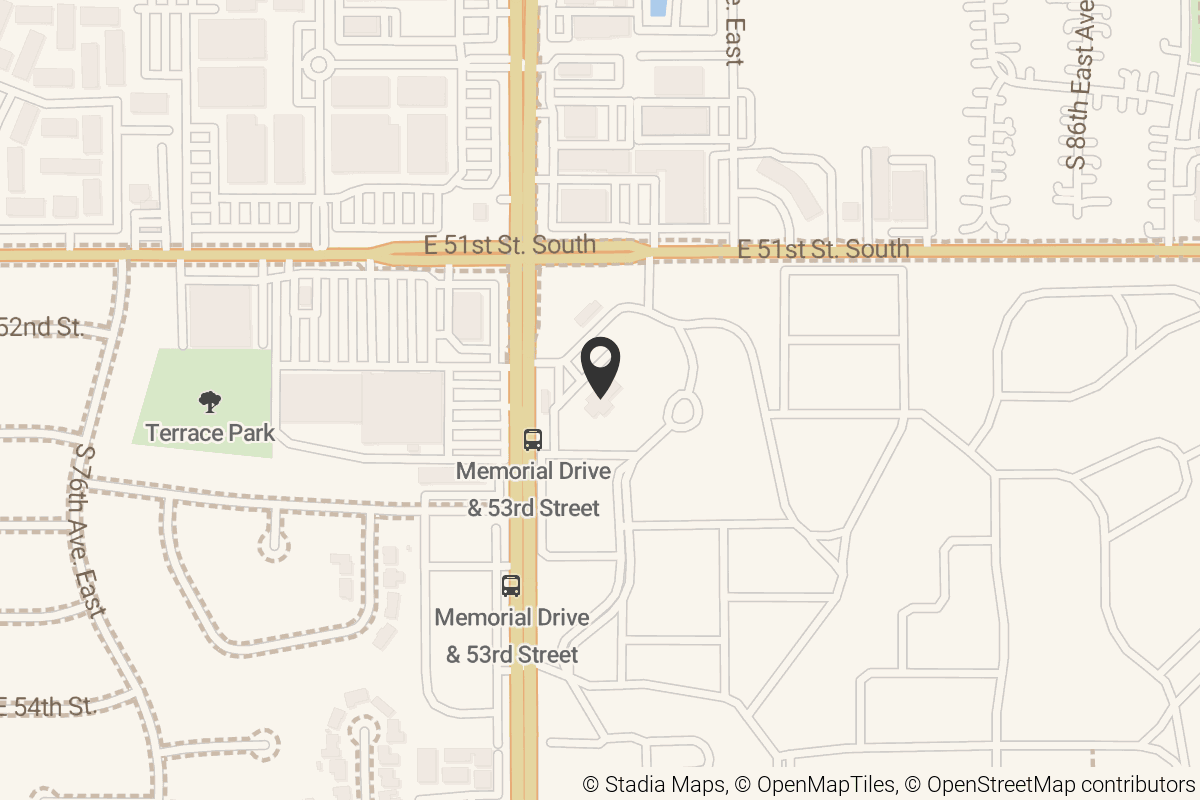 Map with location marker