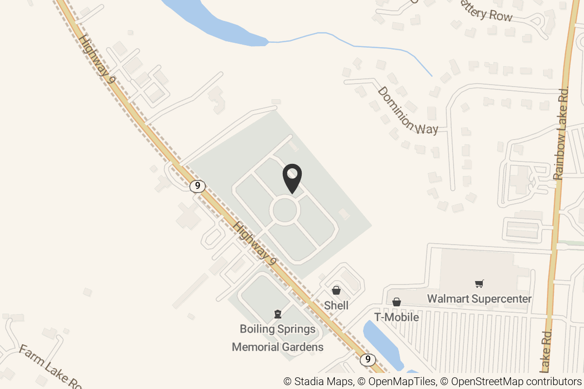 Map with location marker