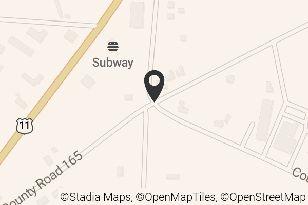 Map with location marker