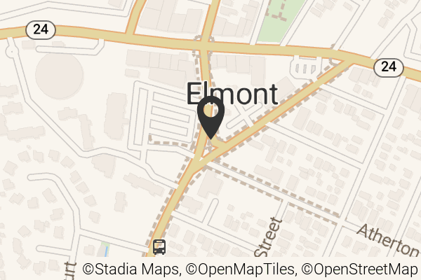 Map with location marker