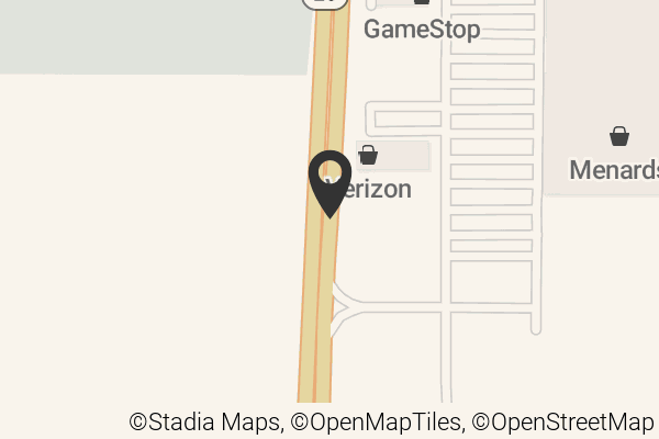 Map with location marker