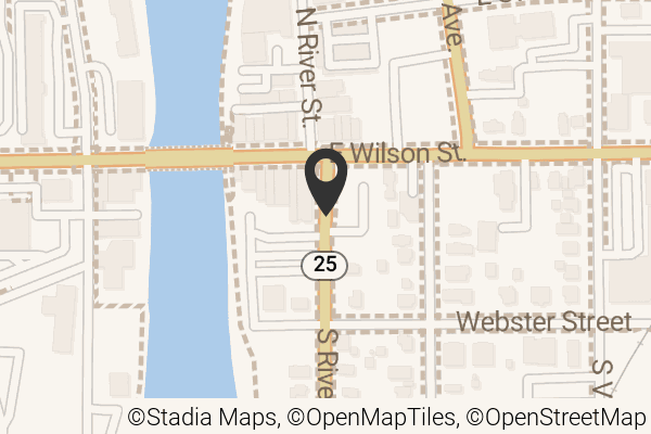 Map with location marker