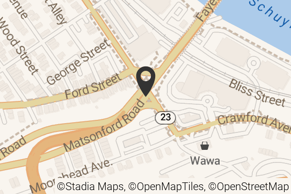 Map with location marker