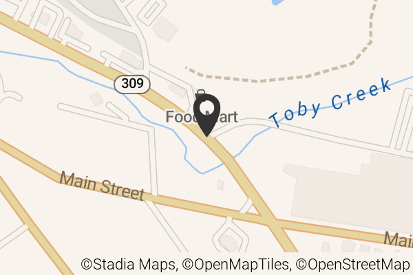 Map with location marker