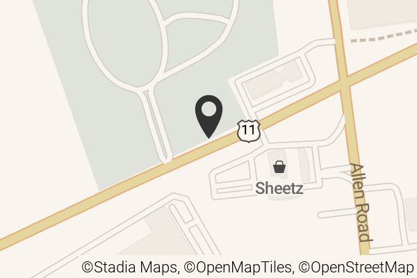 Map with location marker