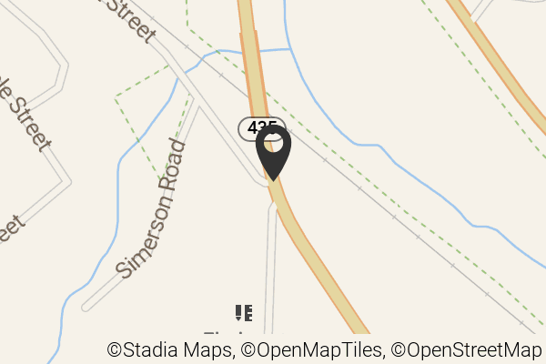 Map with location marker