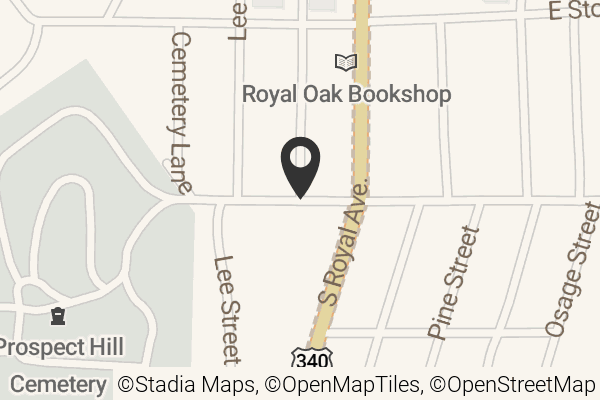 Map with location marker