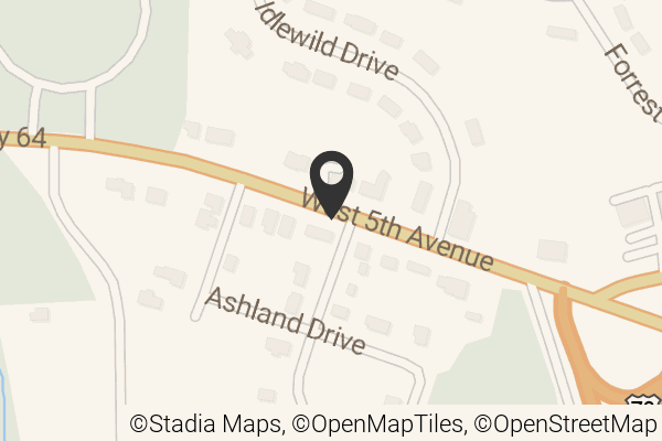 Map with location marker